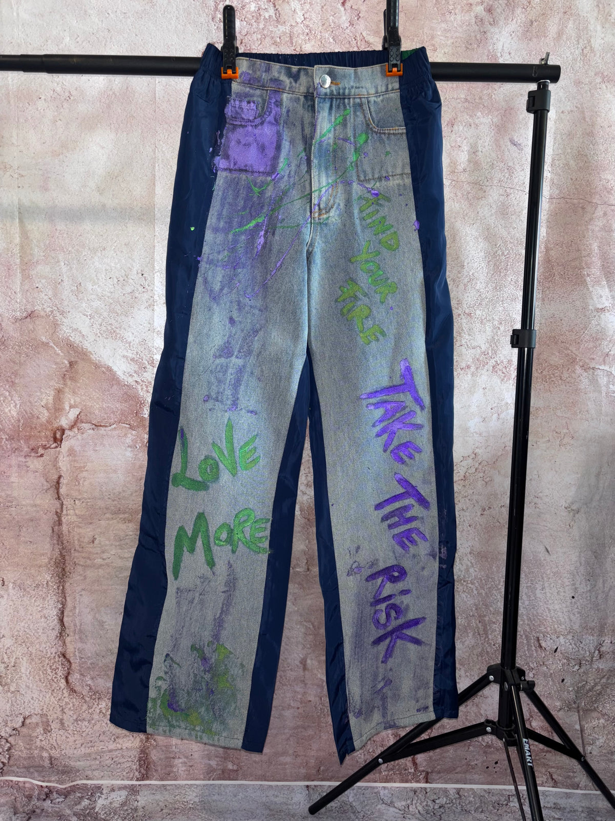 “Take the risk” Denim tracksuit